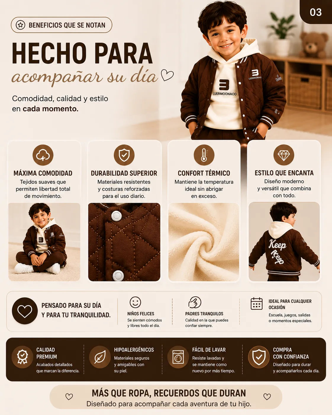 Conjunto de varón 3 piezas