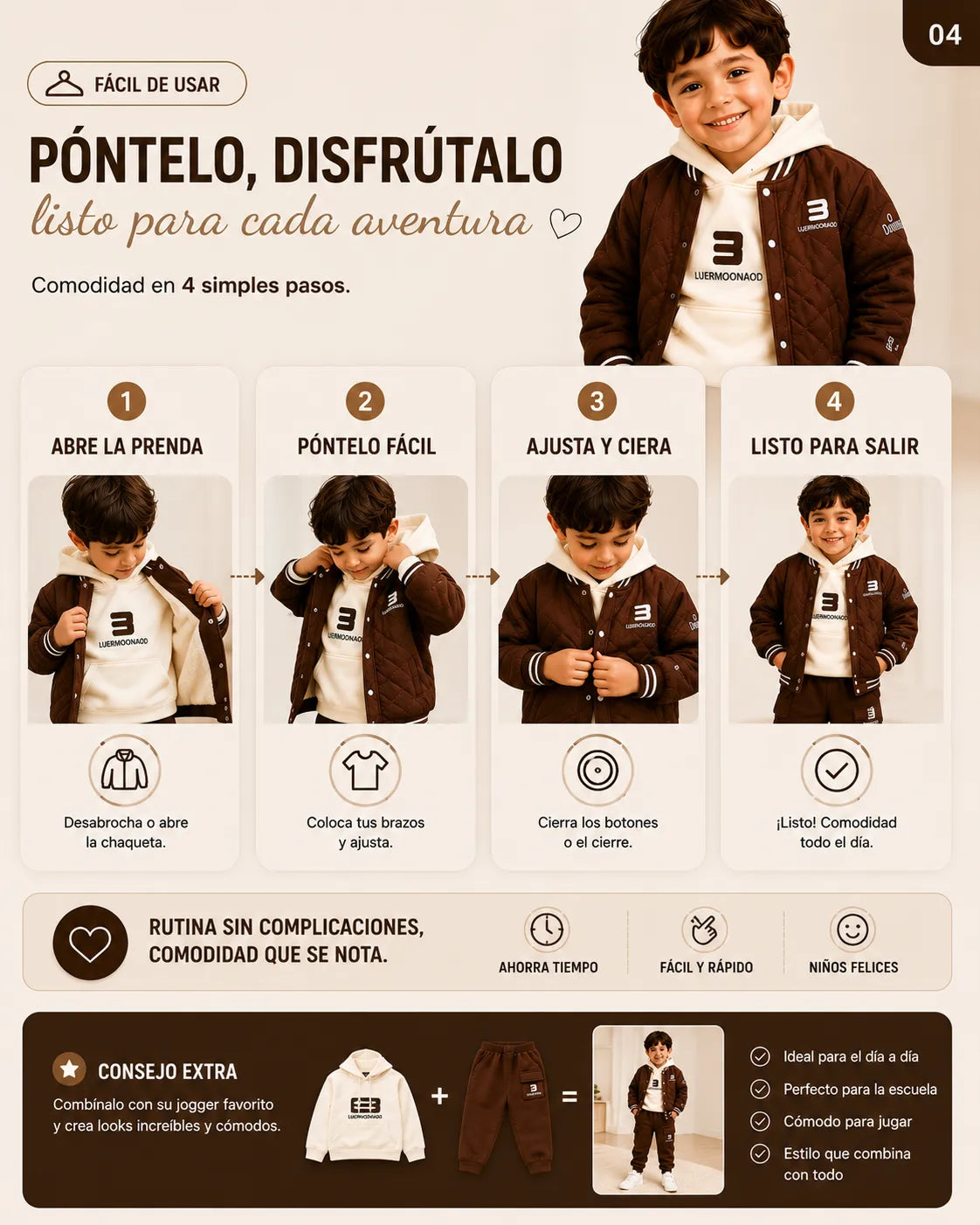 Conjunto de varón 3 piezas