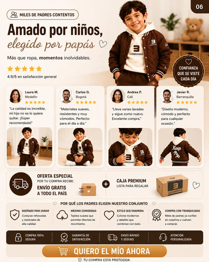 Conjunto de varón 3 piezas