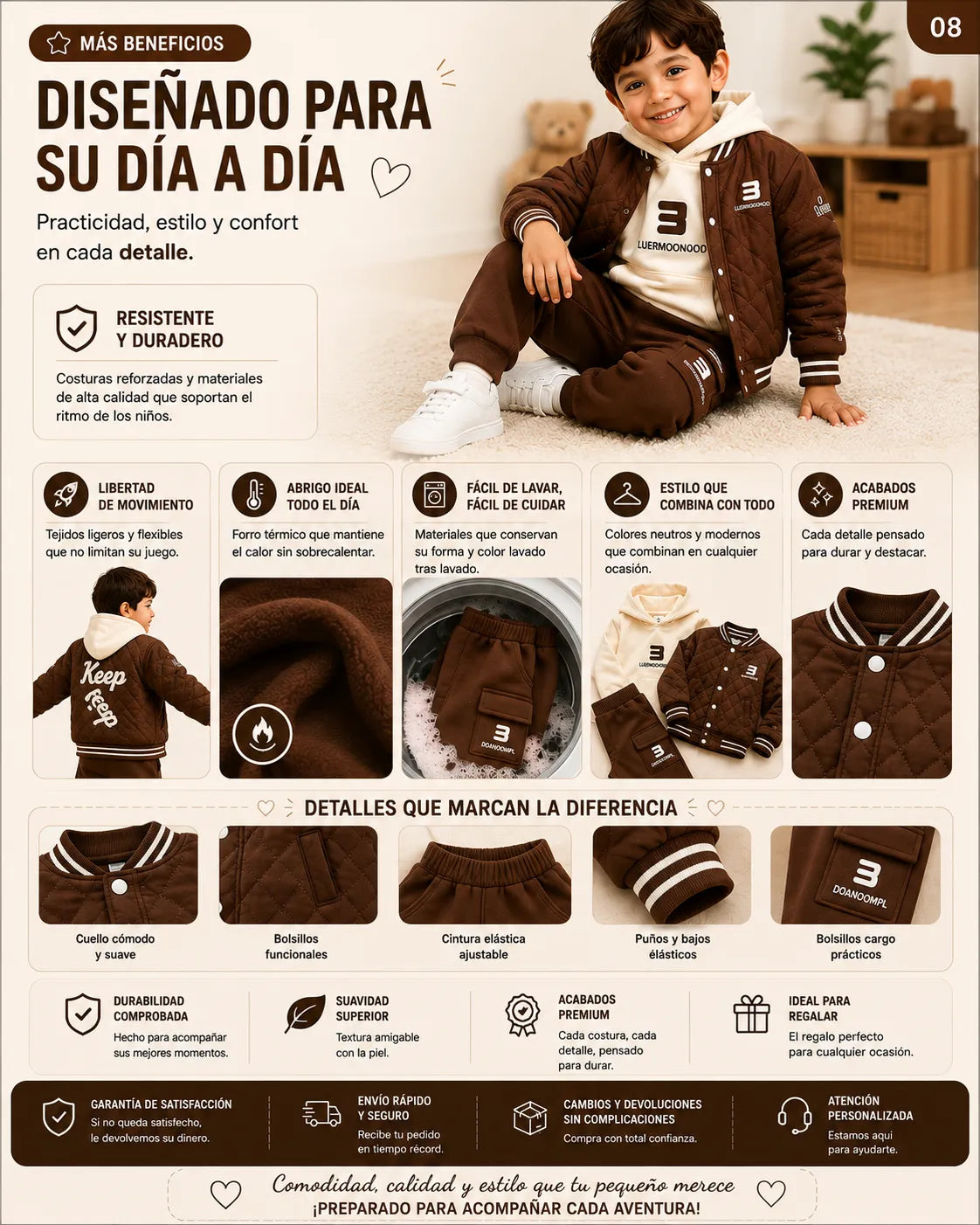 Conjunto de varón 3 piezas